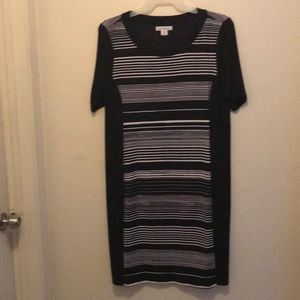 Black stripes dress